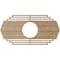Ekena Millwork Chrysler Wood Fretwork Pierced Ceiling Medallion, Red Oak, 24"W x 12"H x 6 1/4"ID x 3/8"T CMWP24X12X0375CSRO - alternate 4
